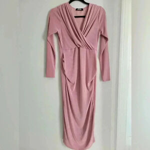 Missguided Pink Maternity Dress ASOS